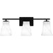 Quoizel - Three Light Bath - Stetson - Matte Black- Union Lighting Luminaires Decor
