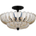 Quoizel - Four Light Semi Flush Mount - Whitecap - Mottled Cocoa- Union Lighting Luminaires Decor