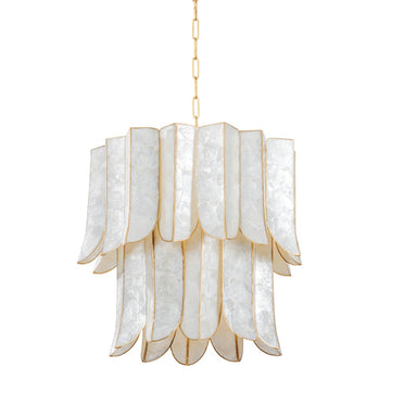 Corbett Lighting Canada - Seven Light Chandelier - Cartagena - Vintage Gold Leaf- Union Lighting Luminaires Decor