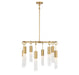 Savoy House - Eight Light Chandelier - Chelsea - Warm Brass- Union Lighting Luminaires Decor