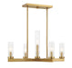 Savoy House - Five Light Chandelier - Carina - Warm Brass- Union Lighting Luminaires Decor