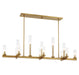 Savoy House - 13 Light Linear Chandelier - Carina - Warm Brass- Union Lighting Luminaires Decor