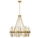 Savoy House - Eight Light Chandelier - Biltmore - Warm Brass- Union Lighting Luminaires Decor