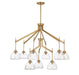 Savoy House - Nine Light Chandelier - Corbin - Warm Brass- Union Lighting Luminaires Decor