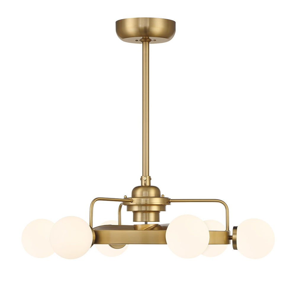 Savoy House - LED Fan D'Lier - Gibson - Warm Brass- Union Lighting Luminaires Decor