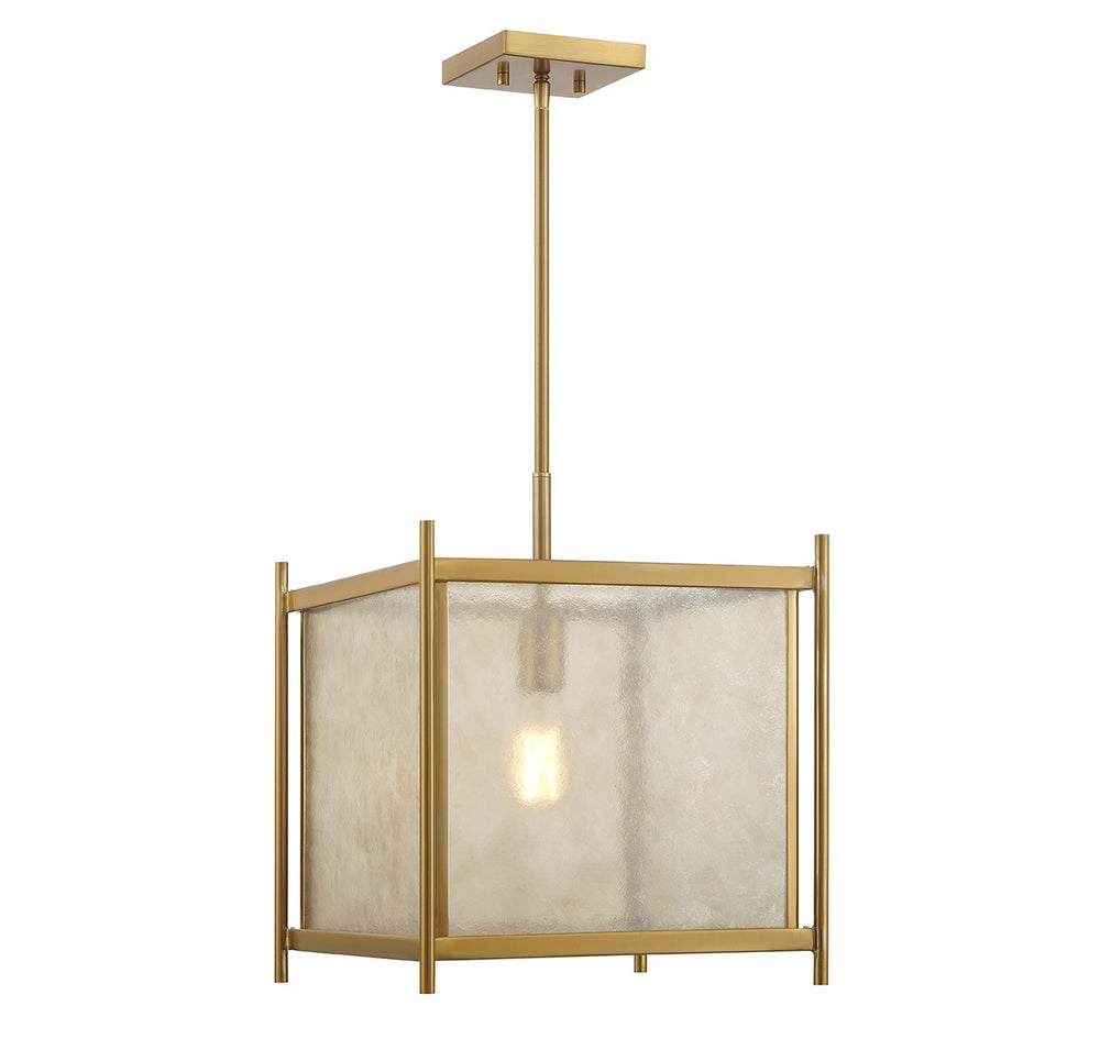 Savoy House - One Light Pendant - Jacobs - Warm Brass- Union Lighting Luminaires Decor