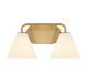 Savoy House - Two Light Bathroom Vanity - Blair - Warm Brass- Union Lighting Luminaires Decor