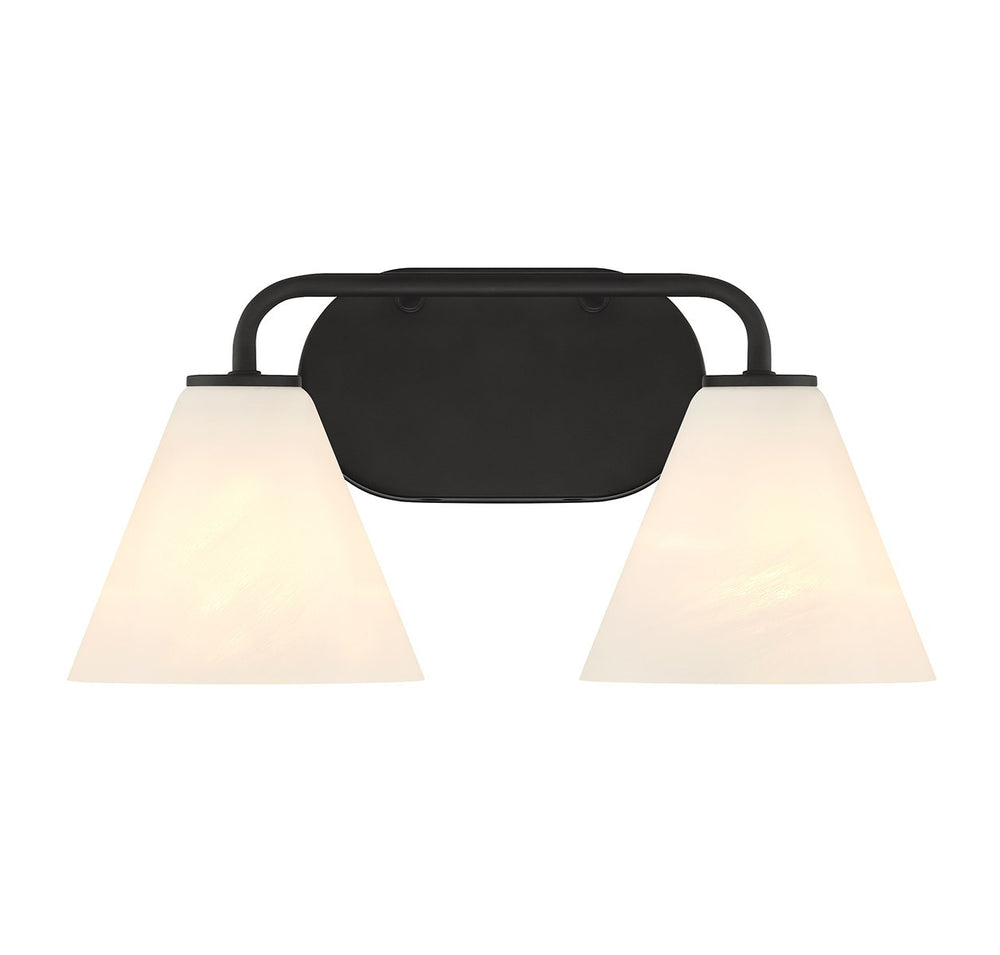 Savoy House - Two Light Bathroom Vanity - Blair - Matte Black- Union Lighting Luminaires Decor