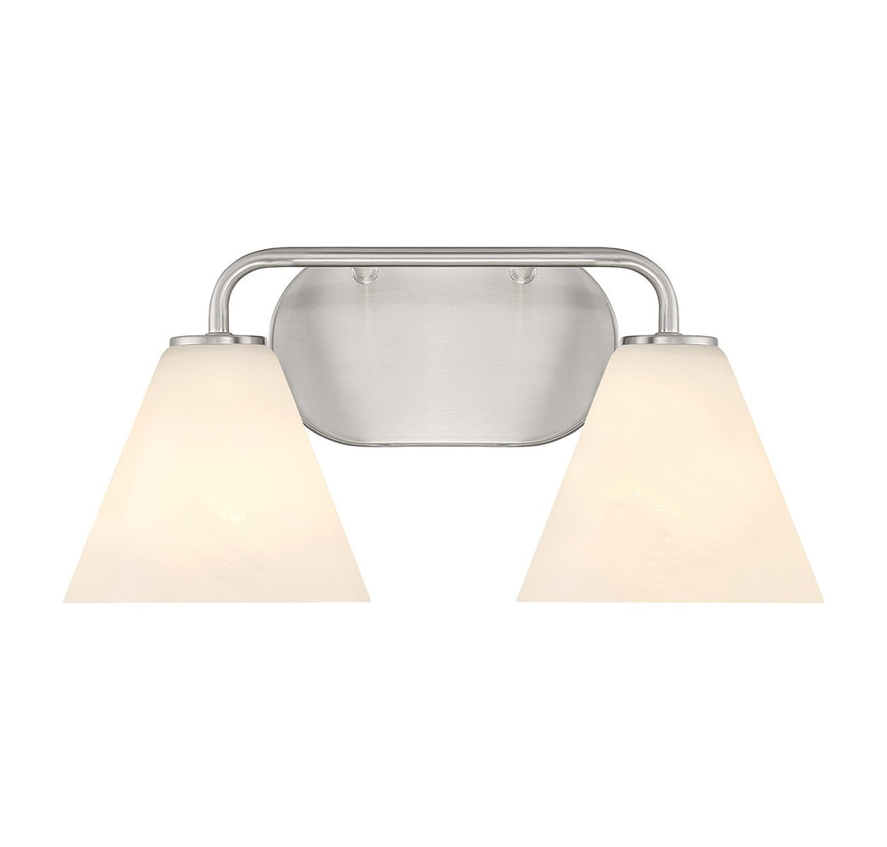 Savoy House - Two Light Bathroom Vanity - Blair - Satin Nickel- Union Lighting Luminaires Decor