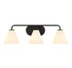 Savoy House - Three Light Bathroom Vanity - Blair - Matte Black- Union Lighting Luminaires Decor