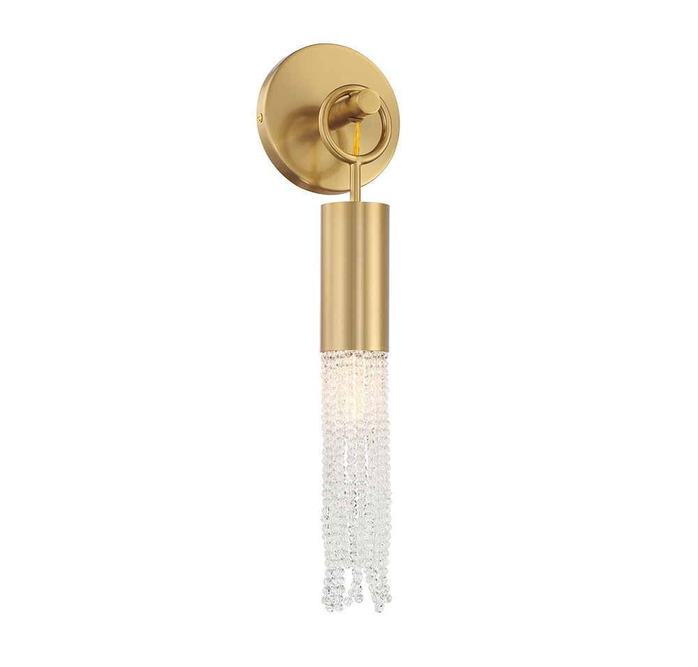 Savoy House - One Light Wall Sconce - Chelsea - Warm Brass- Union Lighting Luminaires Decor