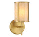 Savoy House - One Light Bathroom Vanity - Camden - Warm Brass- Union Lighting Luminaires Decor