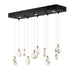 ET2 - LED Linear Pendant - Pebble - Black / Polished Gold- Union Lighting Luminaires Decor