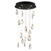 ET2 - LED Pendant - Pebble - Black / Polished Gold- Union Lighting Luminaires Decor