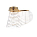 ET2 - LED Flush Mount - Tartan - Brushed Champagne- Union Lighting Luminaires Decor