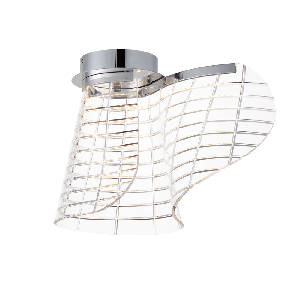 ET2 - LED Flush Mount - Tartan - Polished Chrome- Union Lighting Luminaires Decor