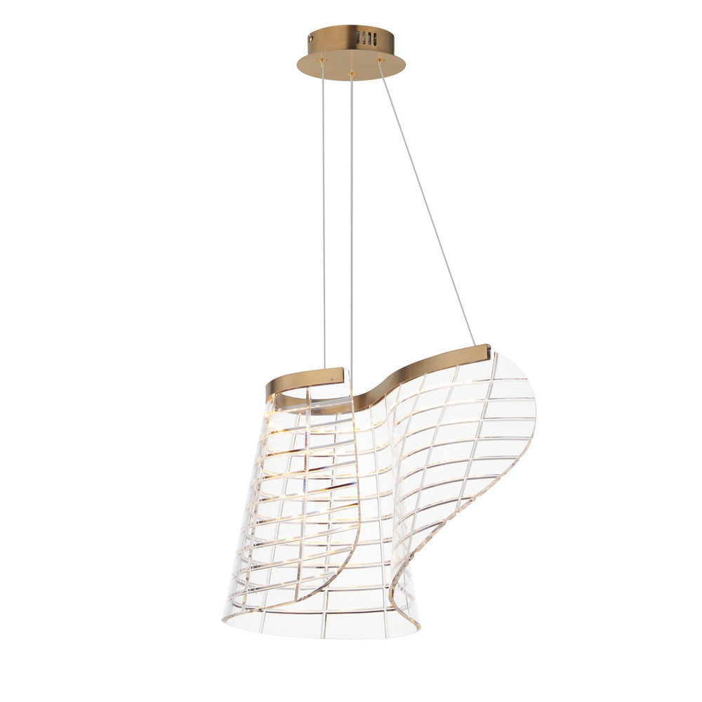 ET2 - LED Pendant - Tartan - Brushed Champagne- Union Lighting Luminaires Decor