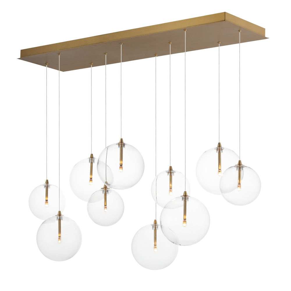 ET2 - LED Pendant - Global - Natural Aged Brass- Union Lighting Luminaires Decor