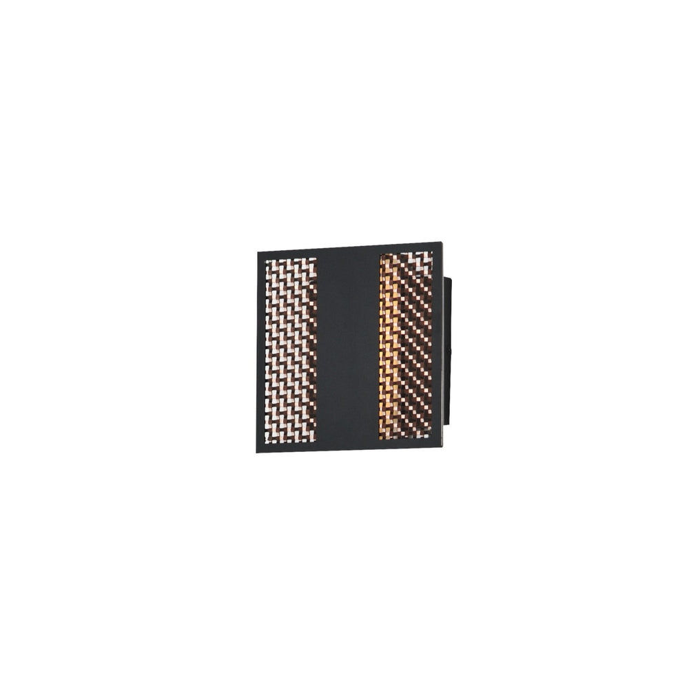 ET2 - LED Outdoor Wall Sconce - Interlace - Black/Aged Copper- Union Lighting Luminaires Decor