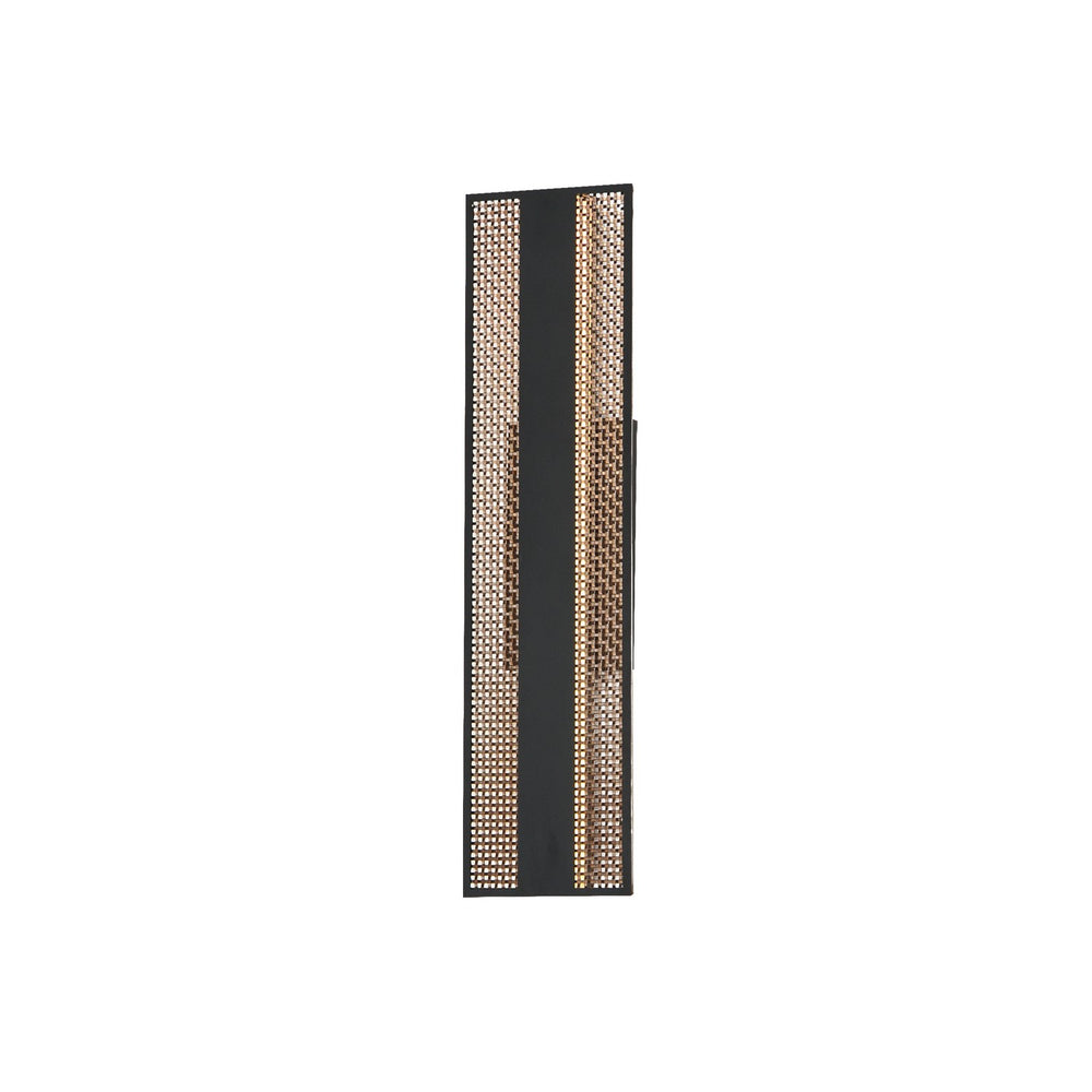 ET2 - LED Outdoor Wall Sconce - Interlace - Black/Aged Copper- Union Lighting Luminaires Decor