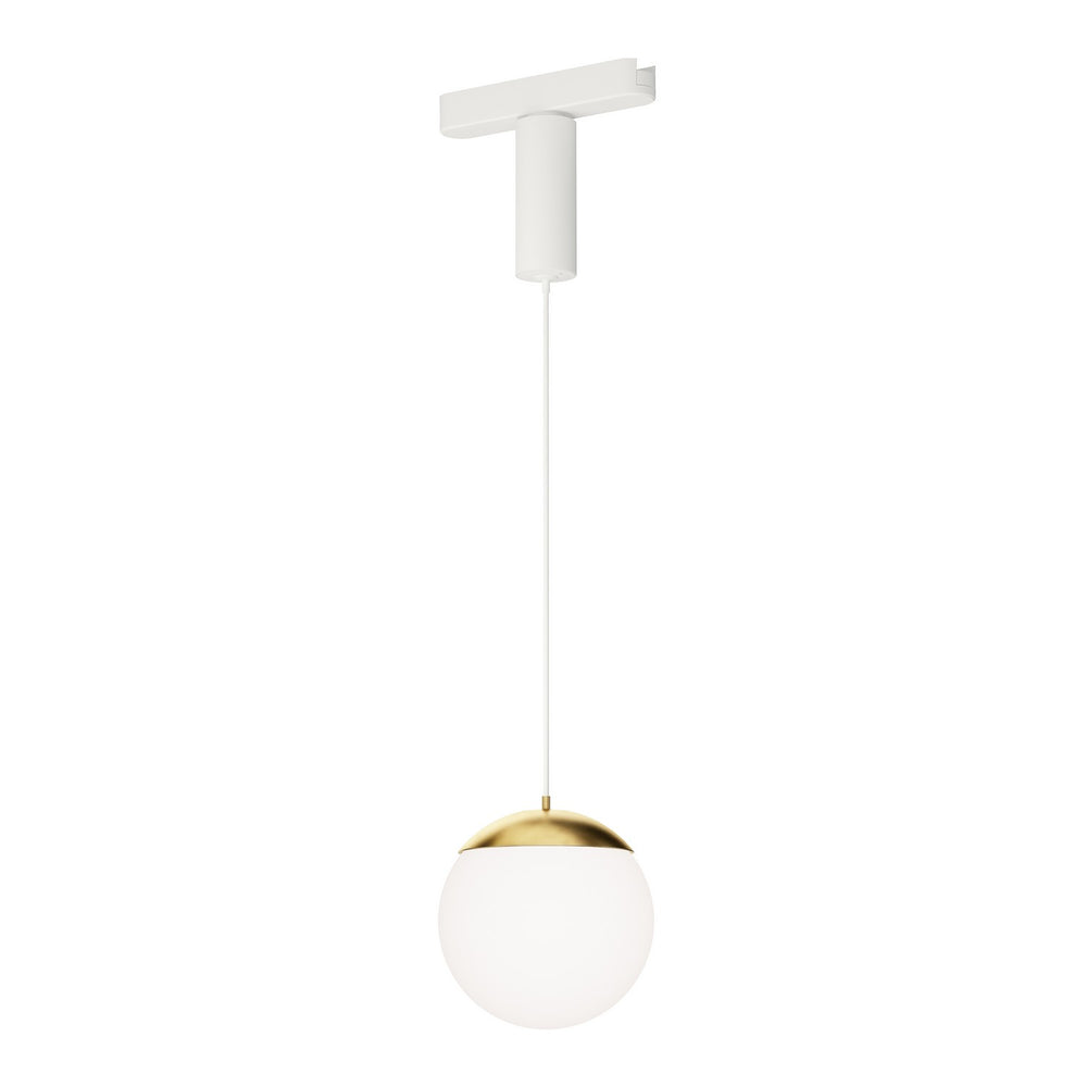 ET2 - LED Track Pendant - Continuum - Track - White/Natural Aged Brass- Union Lighting Luminaires Decor