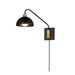 Maxim - One Light Wall Sconce - Thelonious - Black / Natural Aged Brass- Union Lighting Luminaires Decor