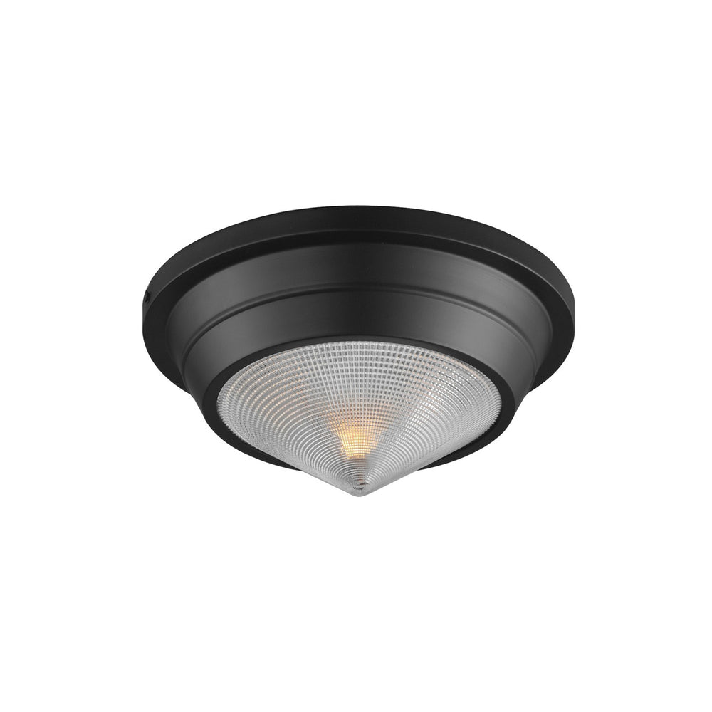Maxim - One Light Flush Mount - Hargreaves - Black- Union Lighting Luminaires Decor