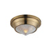 Maxim - One Light Flush Mount - Hargreaves - Natural Aged Brass- Union Lighting Luminaires Decor