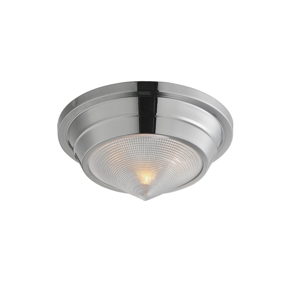 Maxim - One Light Flush Mount - Hargreaves - Polished Nickel- Union Lighting Luminaires Decor