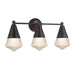 Maxim - Three Light Bath Vanity - Hargreaves - Black- Union Lighting Luminaires Decor