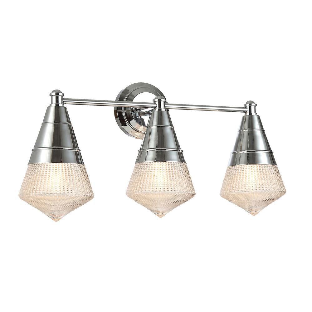 Maxim - Three Light Bath Vanity - Hargreaves - Polished Chrome- Union Lighting Luminaires Decor