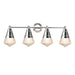 Maxim - Four Light Bath Vanity - Hargreaves - Polished Chrome- Union Lighting Luminaires Decor