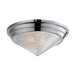 Maxim - Three Light Flush Mount - Hargreaves - Polished Nickel- Union Lighting Luminaires Decor