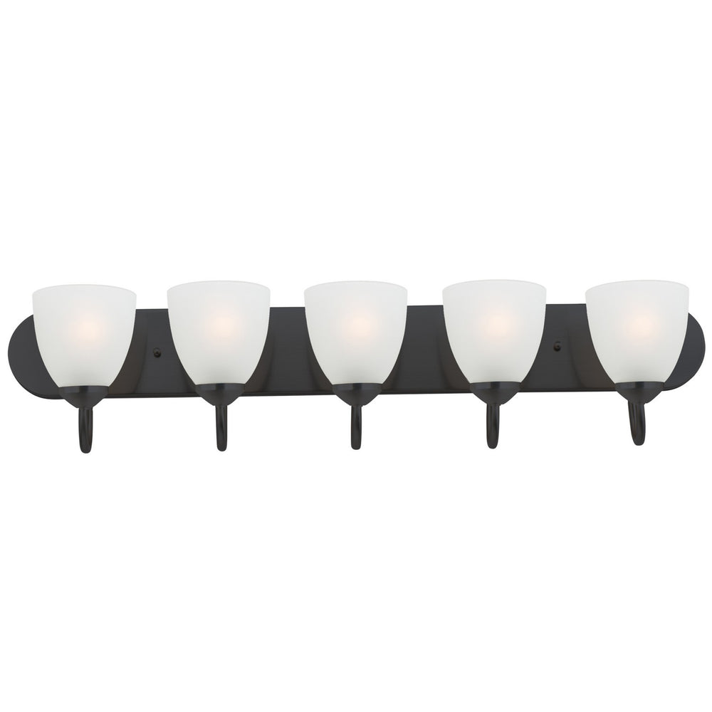 Maxim - Five Light Bath Vanity - Axis - Black- Union Lighting Luminaires Decor