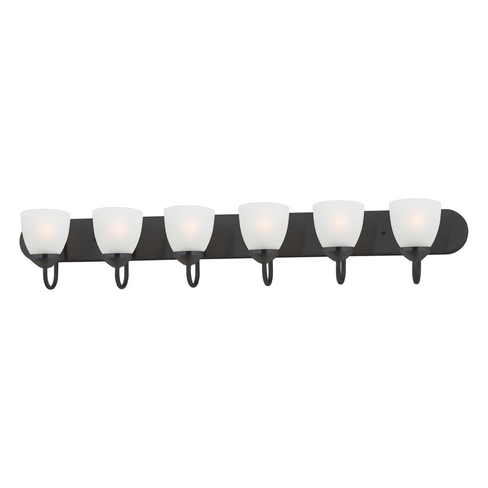 Maxim - Six Light Bath Vanity - Axis - Black- Union Lighting Luminaires Decor