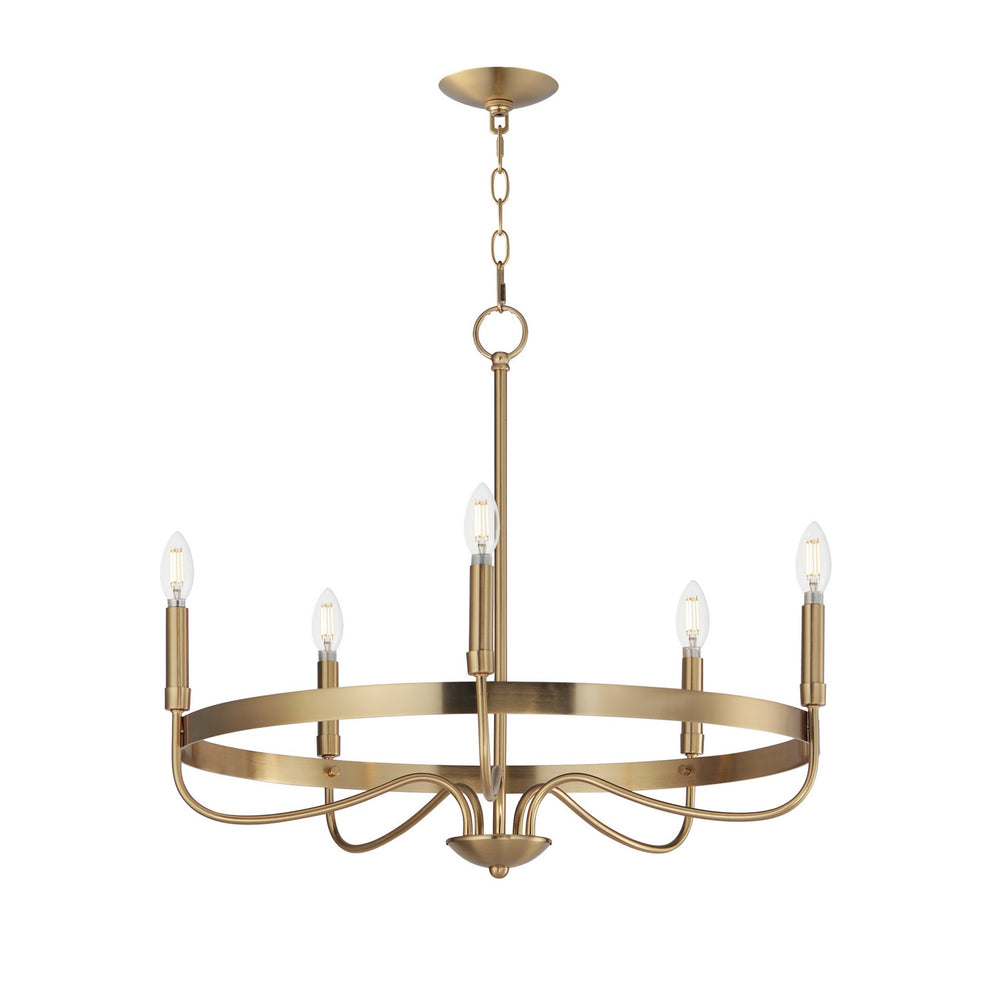 Maxim - Five Light Chandelier - Frankie - Heritage- Union Lighting Luminaires Decor