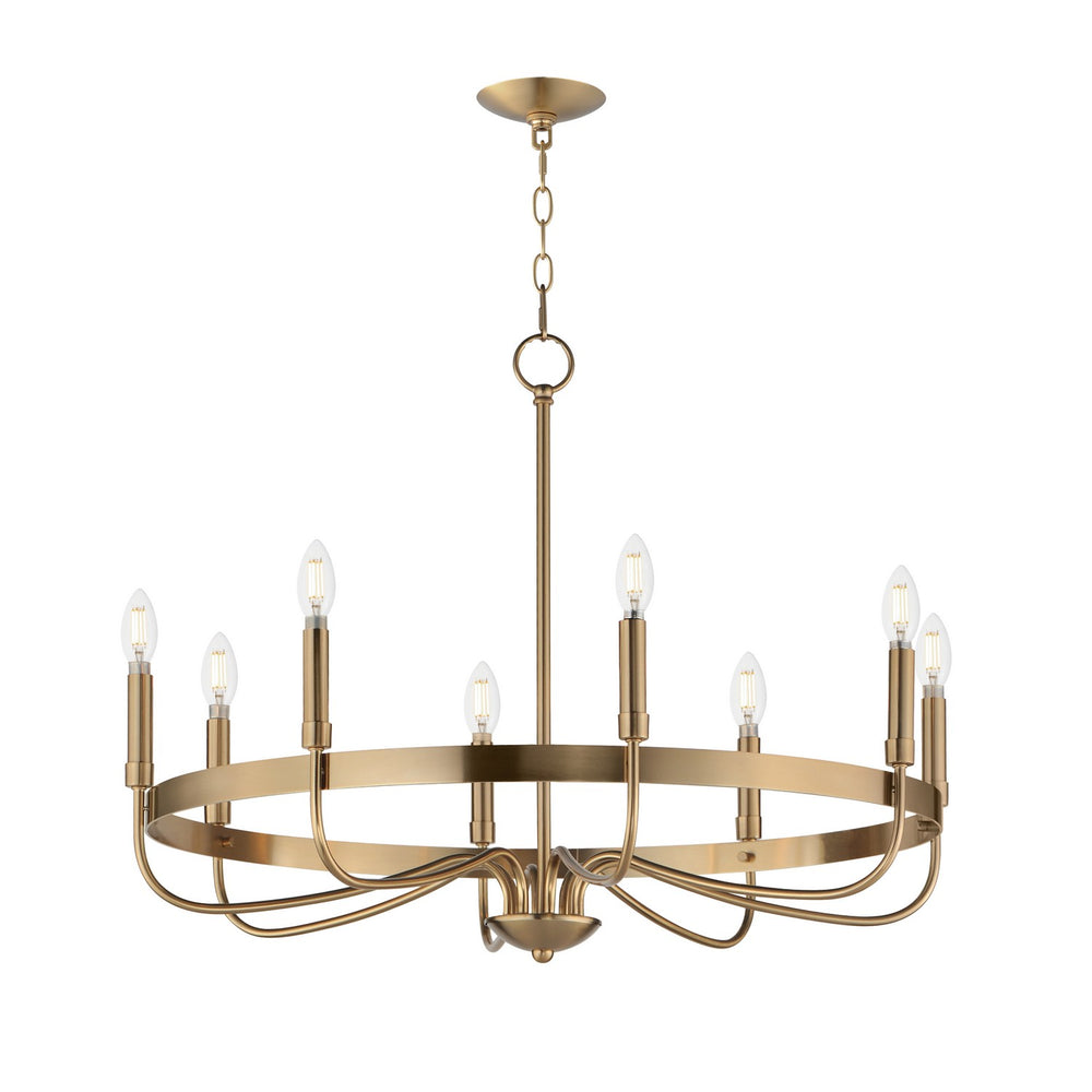 Maxim - Eight Light Chandelier - Frankie - Heritage- Union Lighting Luminaires Decor