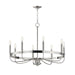Maxim - Eight Light Chandelier - Frankie - Satin Nickel- Union Lighting Luminaires Decor