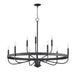 Maxim - Nine Light Chandelier - Frankie - Black- Union Lighting Luminaires Decor