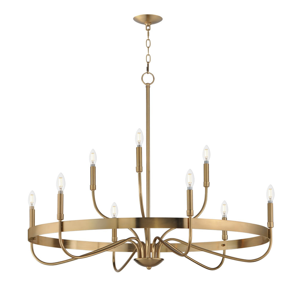Maxim - Nine Light Chandelier - Frankie - Heritage- Union Lighting Luminaires Decor