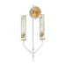 Maxim - LED Wall Sconce - Regent - Light French Gray / Natural Aged Brass- Union Lighting Luminaires Decor