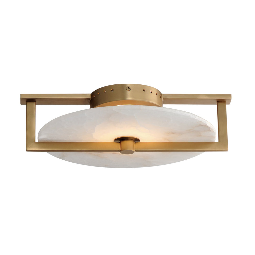 Maxim - LED Wall Sconce/Flush Mount - Quarry - Natural Aged Brass- Union Lighting Luminaires Decor
