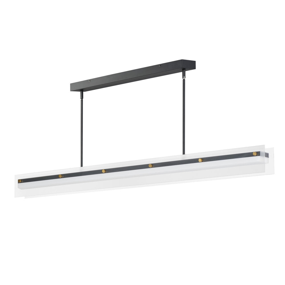 Maxim - LED Linear Pendant - Spectre - Black / Natural Aged Brass- Union Lighting Luminaires Decor
