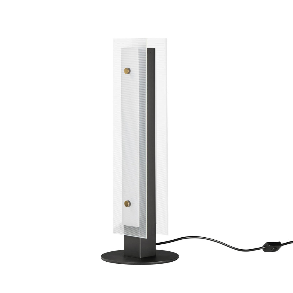 Maxim - LED Table Lamp - Spectre - Black / Natural Aged Brass- Union Lighting Luminaires Decor