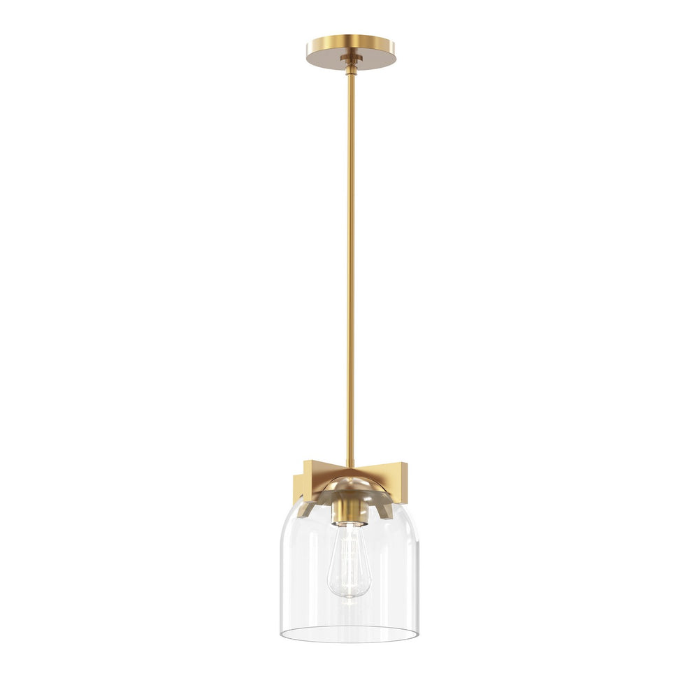 Maxim - One Light Pendant - Scoop - Natural Aged Brass- Union Lighting Luminaires Decor