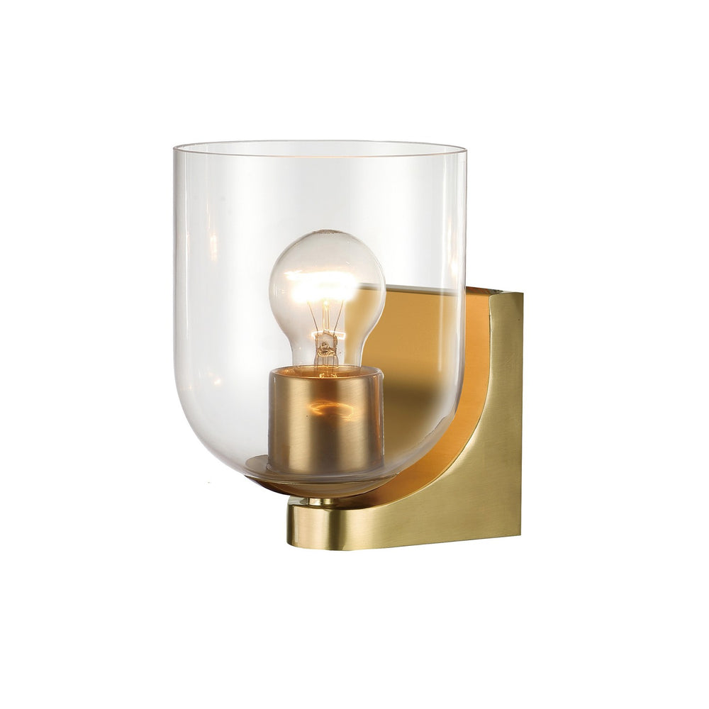 Maxim - One Light Bath Vanity - Scoop - Natural Aged Brass- Union Lighting Luminaires Decor