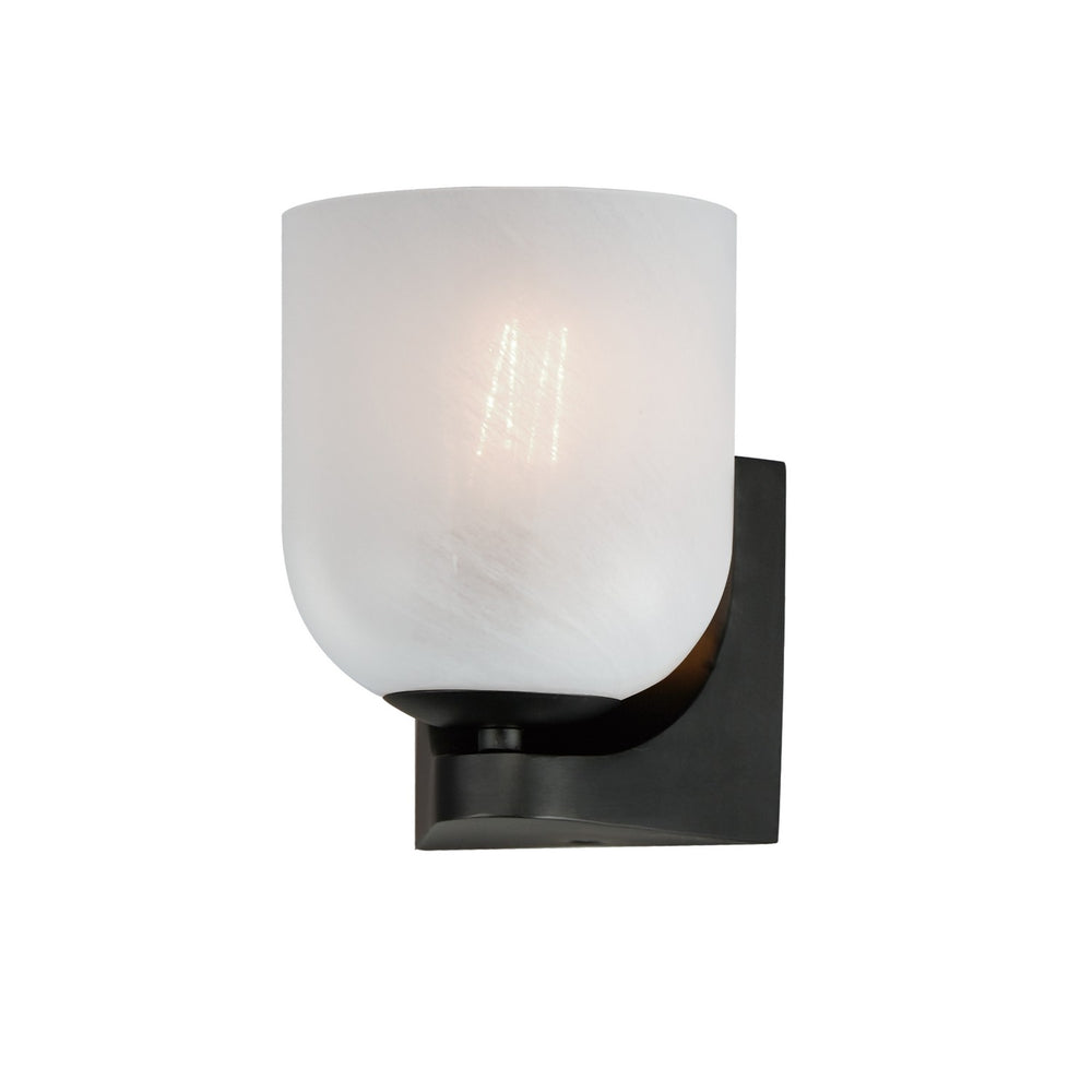 Maxim - One Light Bath Vanity - Scoop - Black- Union Lighting Luminaires Decor