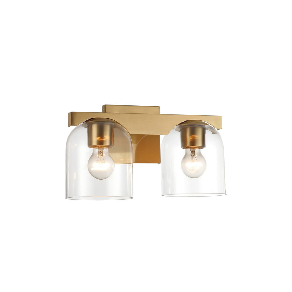 Maxim - Two Light Wall Sconce - Scoop - Natural Aged Brass- Union Lighting Luminaires Decor