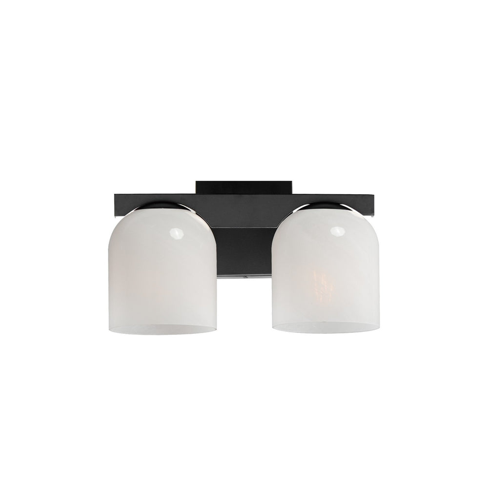 Maxim - Two Light Bath Vanity - Scoop - Black- Union Lighting Luminaires Decor