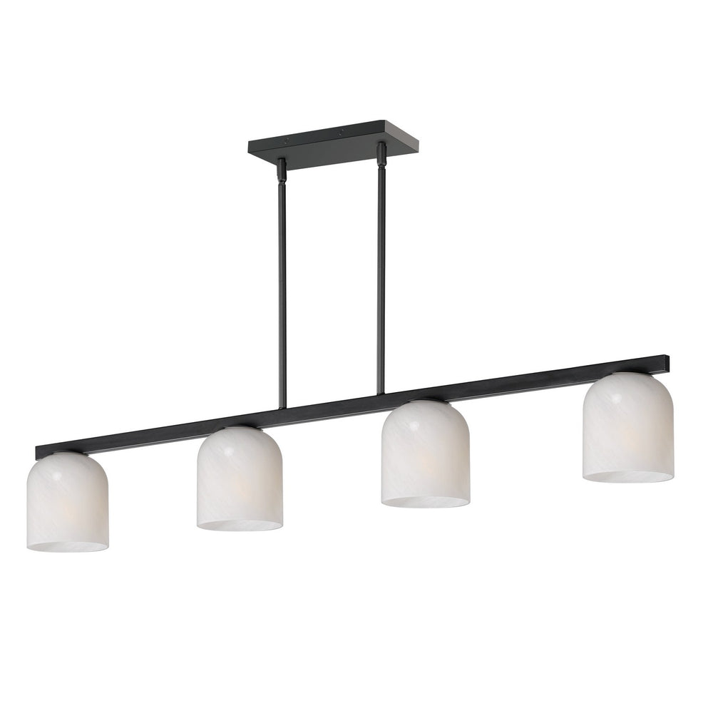 Maxim - Four Light Linear Pendant - Scoop - Black- Union Lighting Luminaires Decor